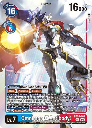Omnimon (X Antibody) (BT20-102) - Release Special Booster 2.5 Foil