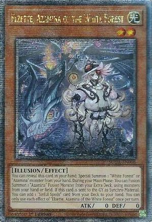 Elzette, Azamina of the White Forest (Quarter Century Secret Rare) (SUDA-EN008) - Supreme Darkness 1st Edition