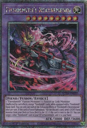 Fiendsmith's Rextremende (Quarter Century Secret Rare) (SUDA-EN037) - Supreme Darkness 1st Edition