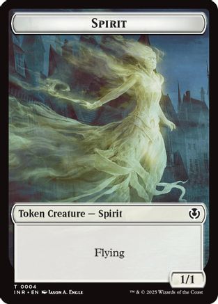 Spirit // Human (0002) Double-Sided Token (-2 // 4) - Innistrad Remastered