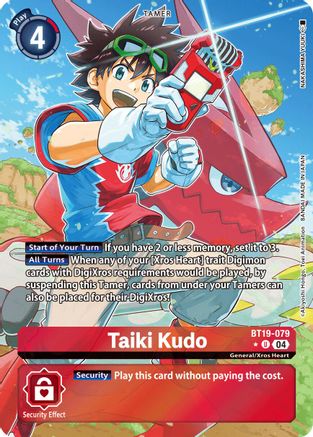 Taiki Kudo (Alternate Art) (BT19-079) - Release Special Booster 2.5 Foil