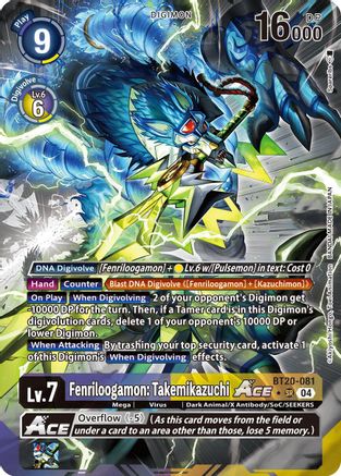 Fenriloogamon: Takemikazuchi ACE (Alternate Art) (BT20-081) - Release Special Booster 2.5 Foil