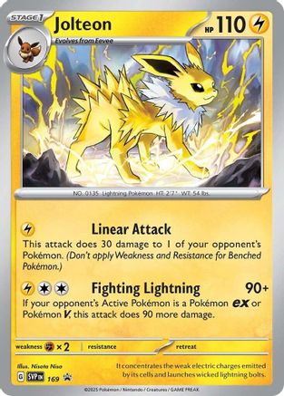 Jolteon - 169 169 - SV Scarlet & Violet Promo Cards Holofoil