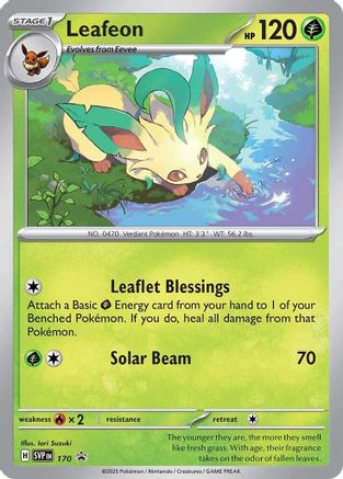 Leafeon - 170 (Cosmos Holo) 170 - SV Scarlet & Violet Promo Cards Holofoil