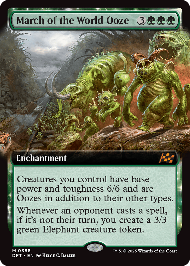 March of the World Ooze (Extended Art) (DFT-388) - Aetherdrift Foil