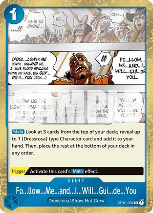 Fo...llow...Me...and...I...Will...Gui...de...You (OP10-059) - Royal Blood Foil