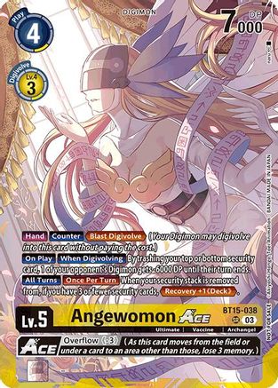 Angewomon ACE (Limited Card Pack) (BT15-038) - World Convergence Foil