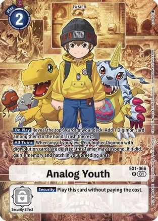Analog Youth (Limited Card Pack) (EX1-066) - World Convergence Foil