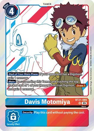 Davis Motomiya (BT21-085) - World Convergence Foil