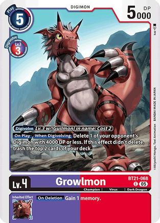 Grolwmon (BT21-068) - World Convergence