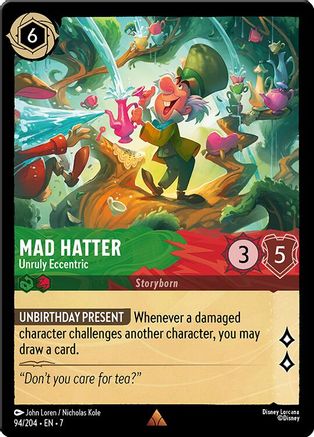 Mad Hatter - Unruly Eccentric (94/204) - Archazias Island Cold Foil