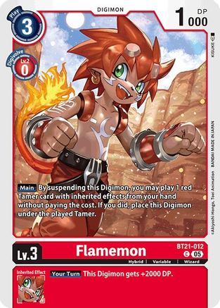 Flamemon (BT21-012) - World Convergence
