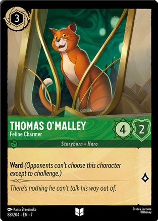 Thomas O'Malley - Feline Charmer (88/204) - Archazias Island Cold Foil
