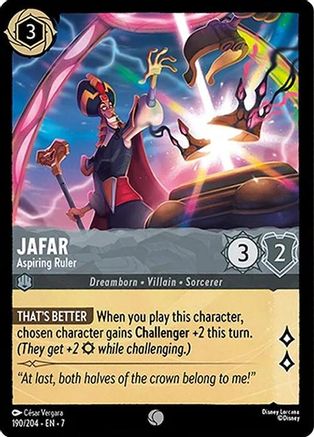 Jafar - Aspiring Ruler (190/204) - Archazias Island Cold Foil