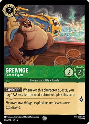 Grewnge - Cannon Expert (86/204) - Archazias Island Cold Foil