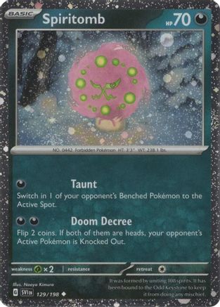 Spiritomb - 129/198 (Cosmos Holo) 129 - Miscellaneous Cards & Products Holofoil