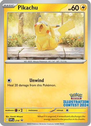 Pikachu - 214 (Illustration Contest 2024) 214 - SV Scarlet & Violet Promo Cards