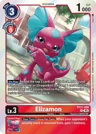Elizamon (BT21-008) - World Convergence Foil