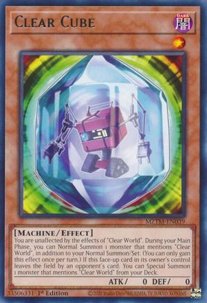 Clear Cube (MZTM-EN039) - Maze of the Master 1st Edition