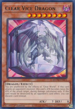 Clear Vice Dragon (MZTM-EN071) - Maze of the Master 1st Edition