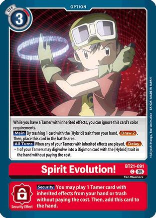 Spirit Evolution! (BT21-091) - World Convergence