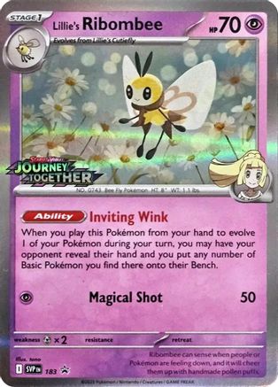 Lillie's Ribombee 183 - SV09 Journey Together Holofoil