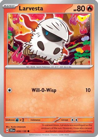 Larvesta 28 - SV09 Journey Together Reverse Holofoil