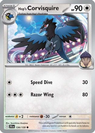 Hop's Corvisquire 134 - SV09 Journey Together