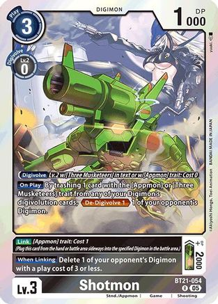 Shotmon (BT21-054) - World Convergence Foil
