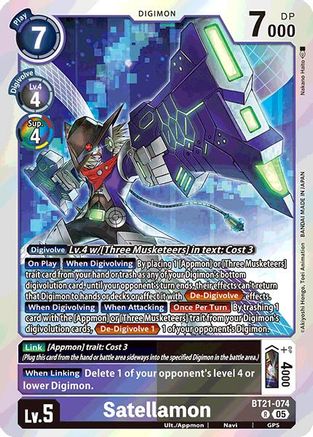 Satellamon (BT21-074) - World Convergence Foil