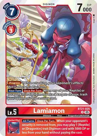 Lamiamon (BT21-025) - World Convergence Foil