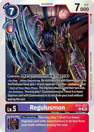 Regulusmon (BT21-077) - World Convergence Foil