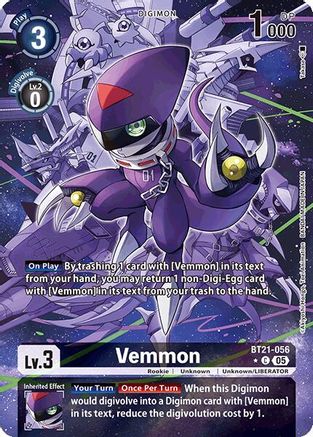 Vemmon (Alternate Art) (BT21-056) - World Convergence Foil