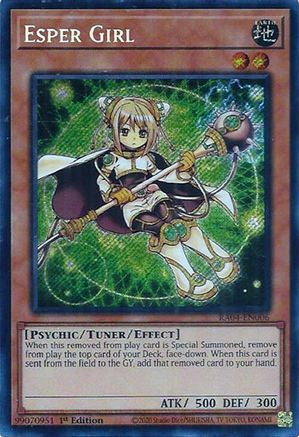 Esper Girl (Secret Rare) (RA04-EN006) - Quarter Century Stampede 1st Edition