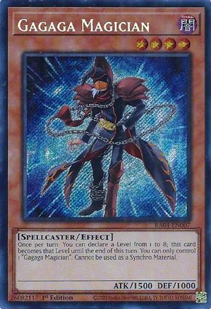 Gagaga Magician (Secret Rare) (RA04-EN007) - Quarter Century Stampede 1st Edition