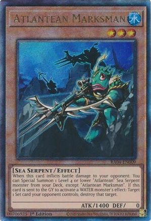 Atlantean Marksman (Ultimate Rare) (RA04-EN009) - Quarter Century Stampede 1st Edition