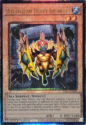 Atlantean Heavy Infantry (Ultimate Rare) (RA04-EN010) - Quarter Century Stampede 1st Edition
