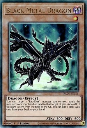 Black Metal Dragon (Ultimate Rare) (RA04-EN016) - Quarter Century Stampede 1st Edition