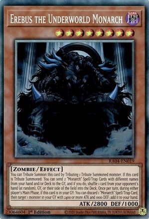 Erebus the Underworld Monarch (CR) (RA04-EN019) - Quarter Century Stampede 1st Edition