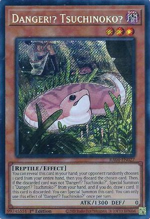Danger!? Tsuchinoko? (Secret Rare) (RA04-EN027) - Quarter Century Stampede 1st Edition