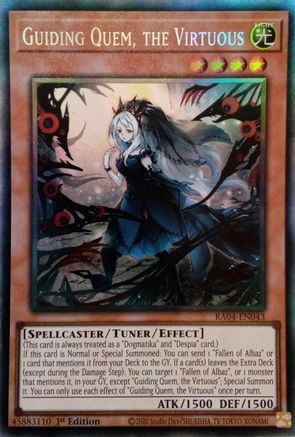 Guiding Quem, the Virtuous (CR) (RA04-EN043) - Quarter Century Stampede 1st Edition