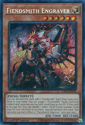 Fiendsmith Engraver (Secret Rare) (RA04-EN049) - Quarter Century Stampede 1st Edition