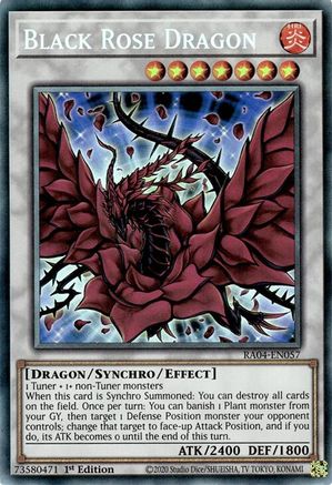 Black Rose Dragon (CR) (RA04-EN057) - Quarter Century Stampede 1st Edition