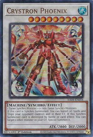 Crystron Phoenix (UR) (RA04-EN058) - Quarter Century Stampede 1st Edition