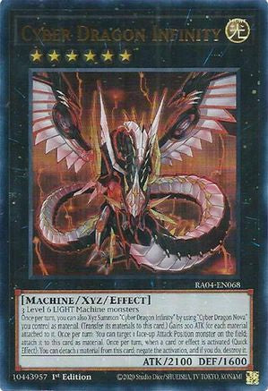 Cyber Dragon Infinity (UR) (RA04-EN068) - Quarter Century Stampede 1st Edition