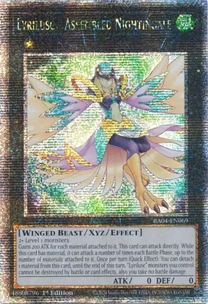 Lyrilusc - Assembled Nightingale (Quarter Century Secret Rare) (RA04-EN069) - Quarter Century Stampede 1st Edition