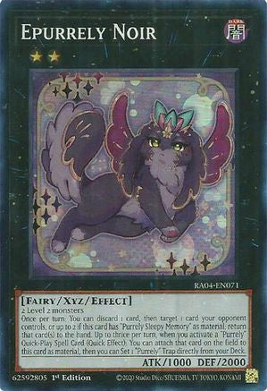 Epurrely Noir (RA04-EN071) - Quarter Century Stampede 1st Edition