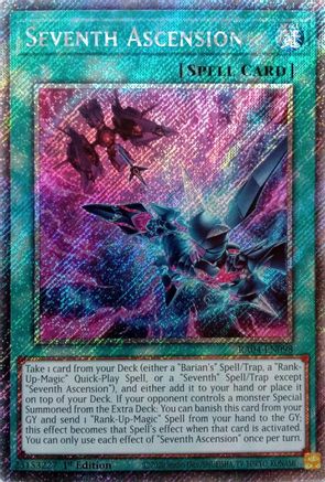 Seventh Ascension (Platinum Secret Rare) (RA04-EN098) - Quarter Century Stampede