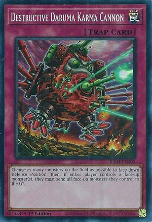 Destructive Daruma Karma Cannon (RA04-EN103) - Quarter Century Stampede 1st Edition