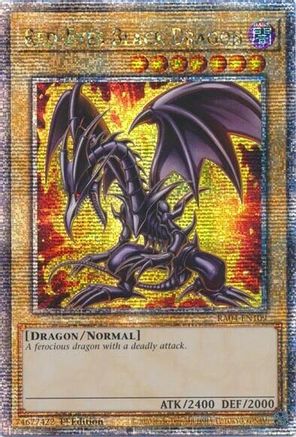 Red-Eyes Black Dragon (7th Art) (Quarter Century Secret Rare) (RA04-EN109) - Quarter Century Stampede 1st Edition